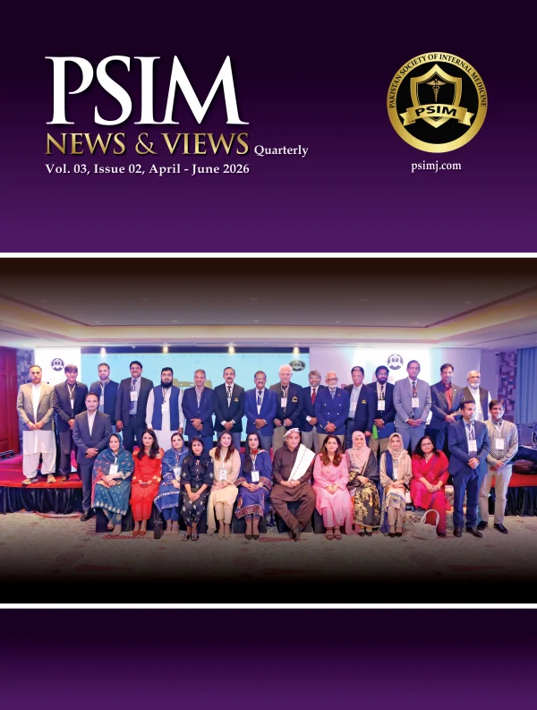 PSIM News and Views newsletter cover, volume 3 issue 2, April to June 2026